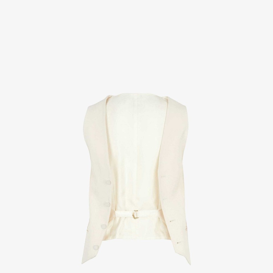 Women Fendi Jackets | Vest White