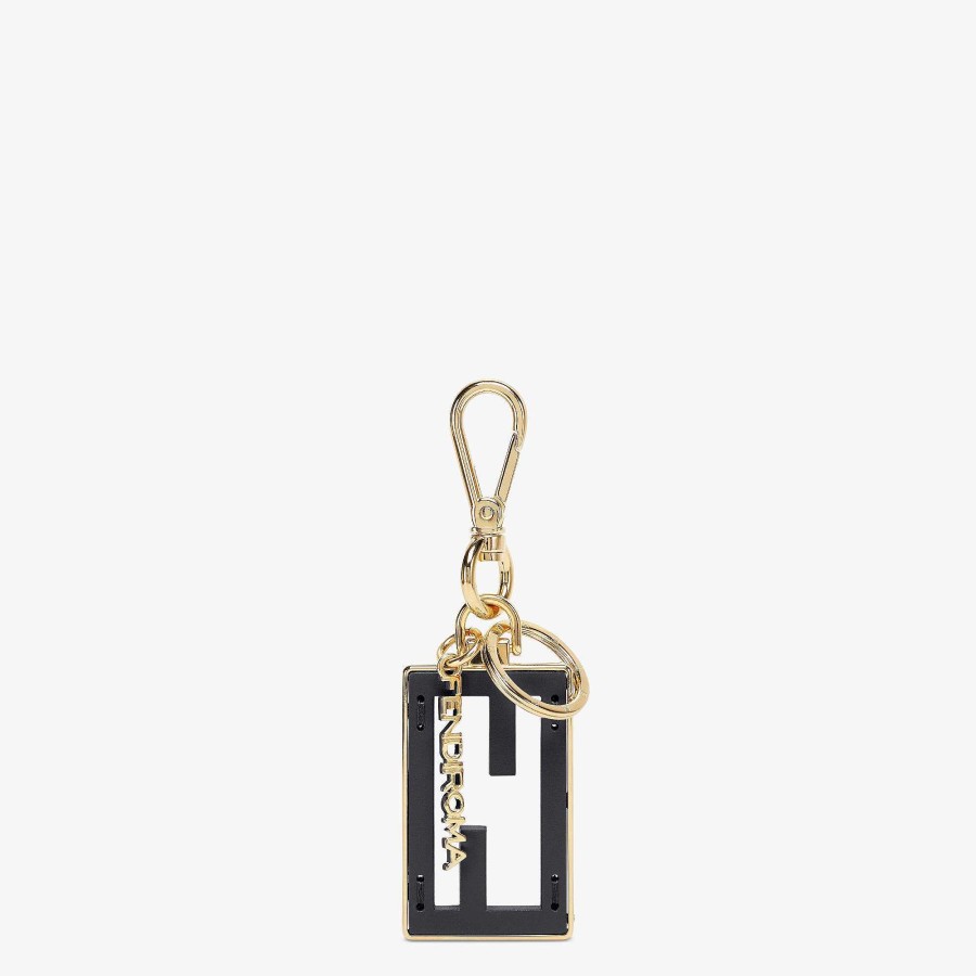 Women Fendi Tech And Lifestyle Accessories | Baguette Key Case Black