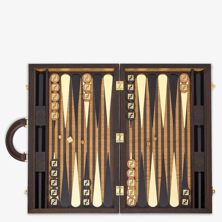 Home Decor & Lifestyle Fendi | Large Fendi Roma Backgammon Set Multicolor