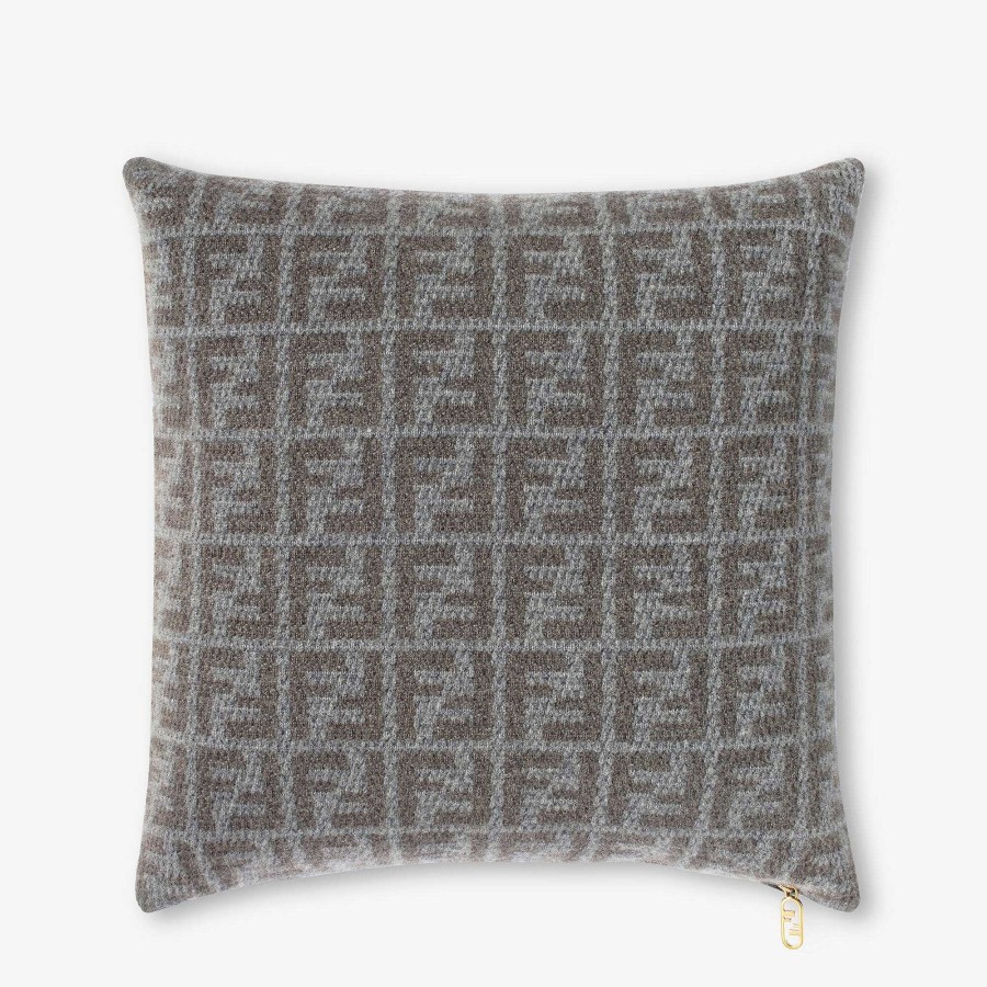 Home Decor & Lifestyle Fendi | Ff Cushion Gray