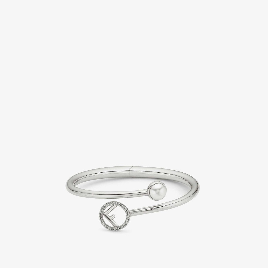 Women Fendi Bracelets | F Is Fendi Bracelet Silver