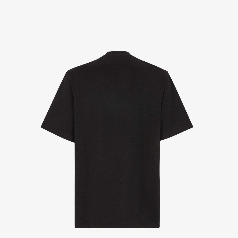 Men Fendi T-Shirts & Polos | T-Shirt Black