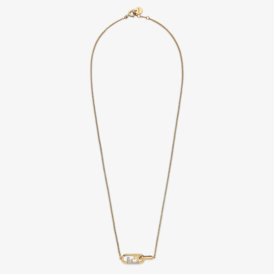 Women Fendi Necklaces | O'Lock Necklace Gold