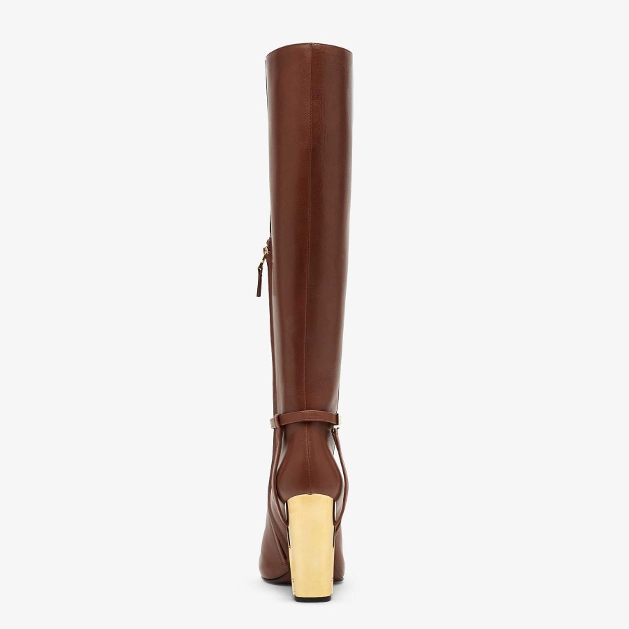 Women Fendi Boots & Ankle Boots | Delfina Brown