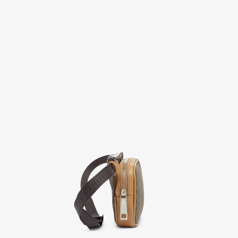 Men Fendi Belt Bags | Fendi Diagonal Belt Bag Brown