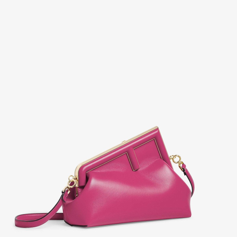 Women Fendi Clutches & Pouches | Fendi First Midi Pink