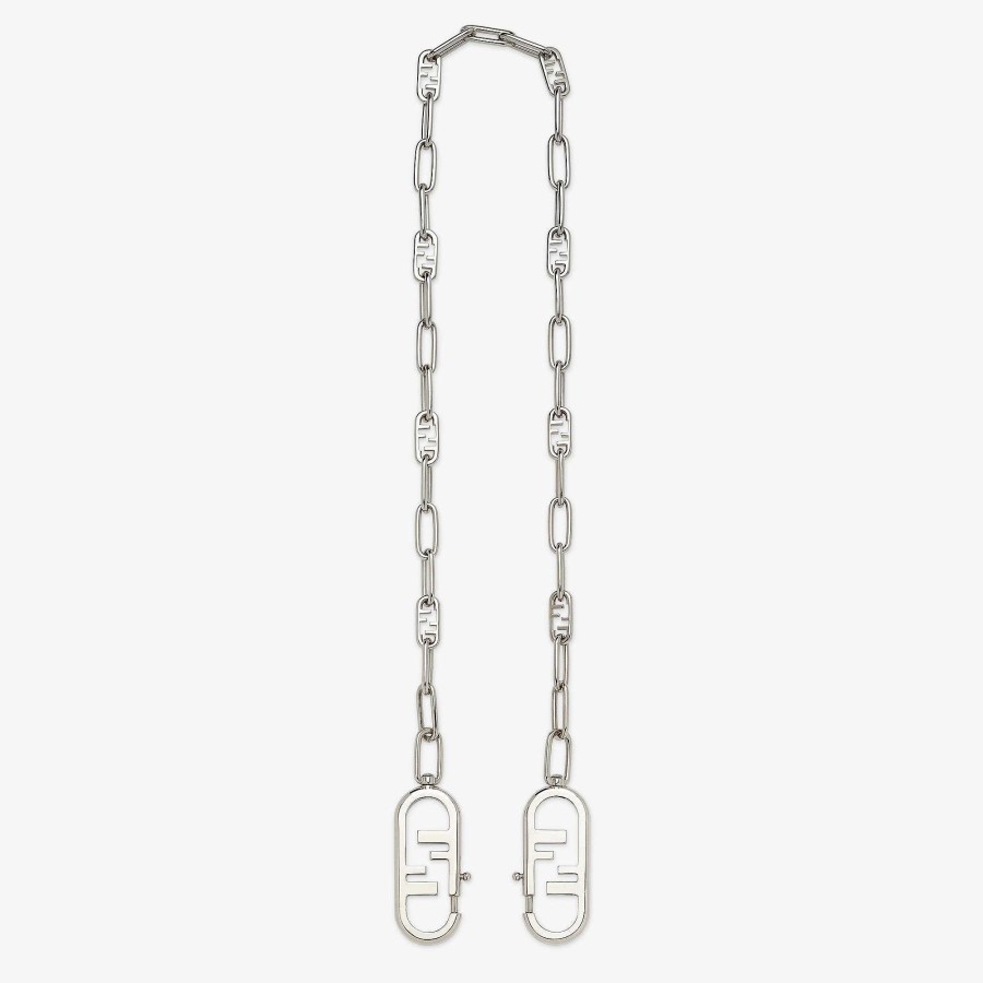 Women Fendi Shoulder Straps & Bag Accessories | Strap You Silver