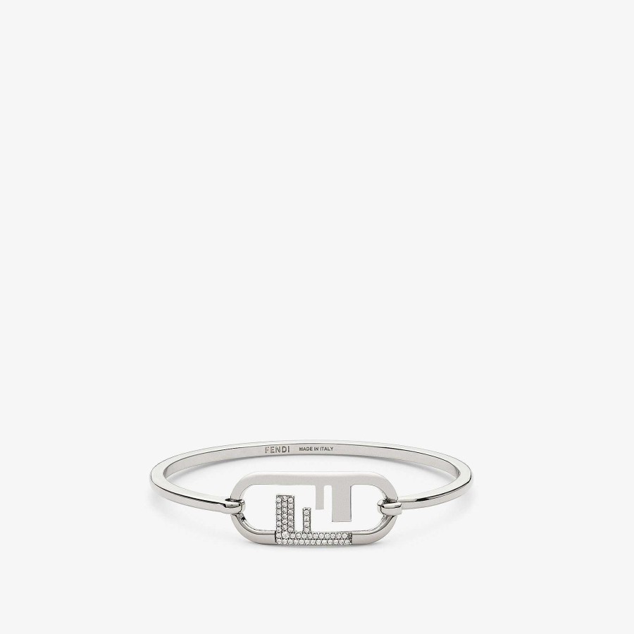 Women Fendi Bracelets | O'Lock Bracelet Silver