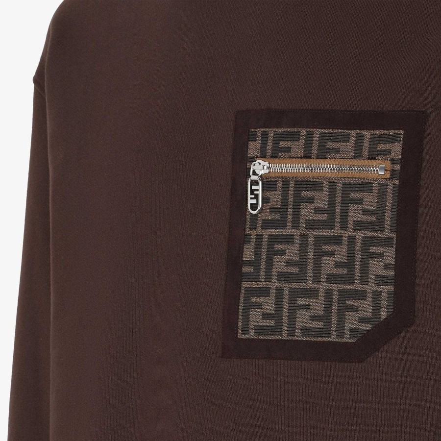 Men Fendi Sweatshirts | Sweatshirt Brown