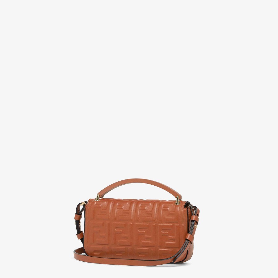 Women Fendi Mini Bags | Baguette Phone Pouch Brown