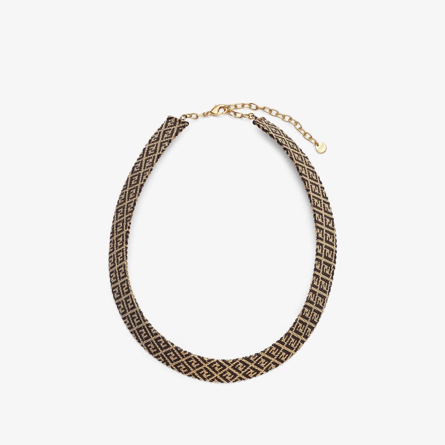 Women Fendi Necklaces | Forever Fendi Choker Gold