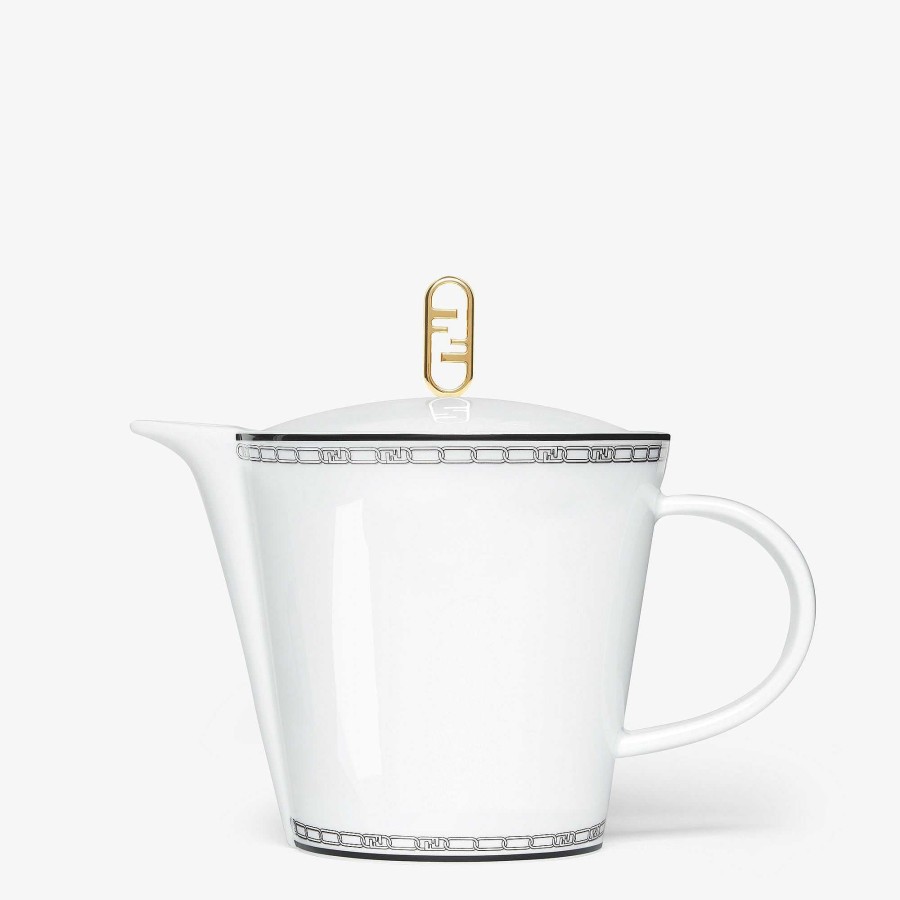 Home Decor & Lifestyle Fendi | Fendi O'Lock Teapot White