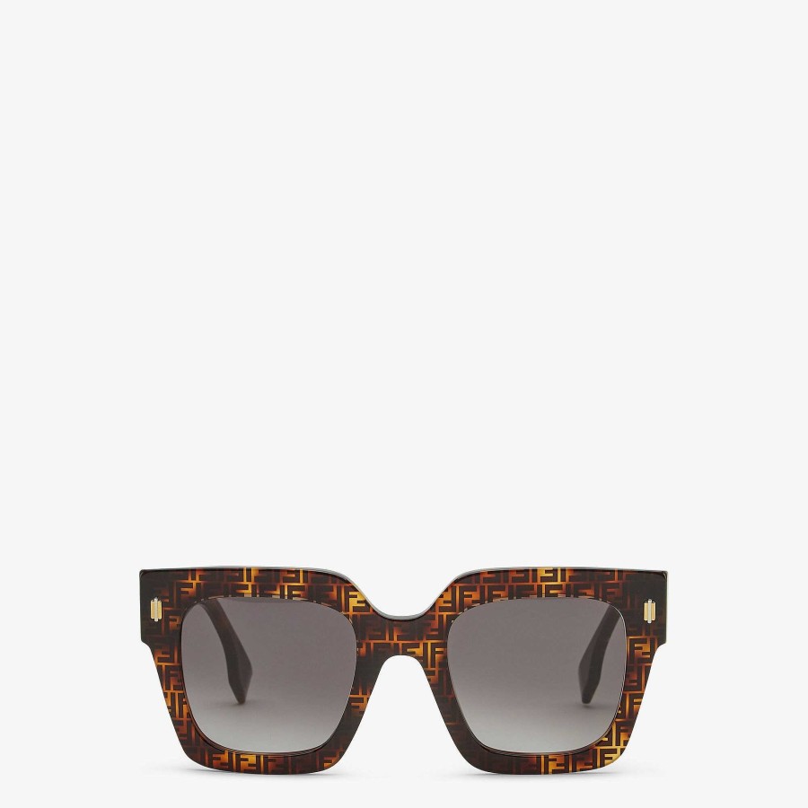 Women Fendi Sunglasses | Fendi Roma Brown