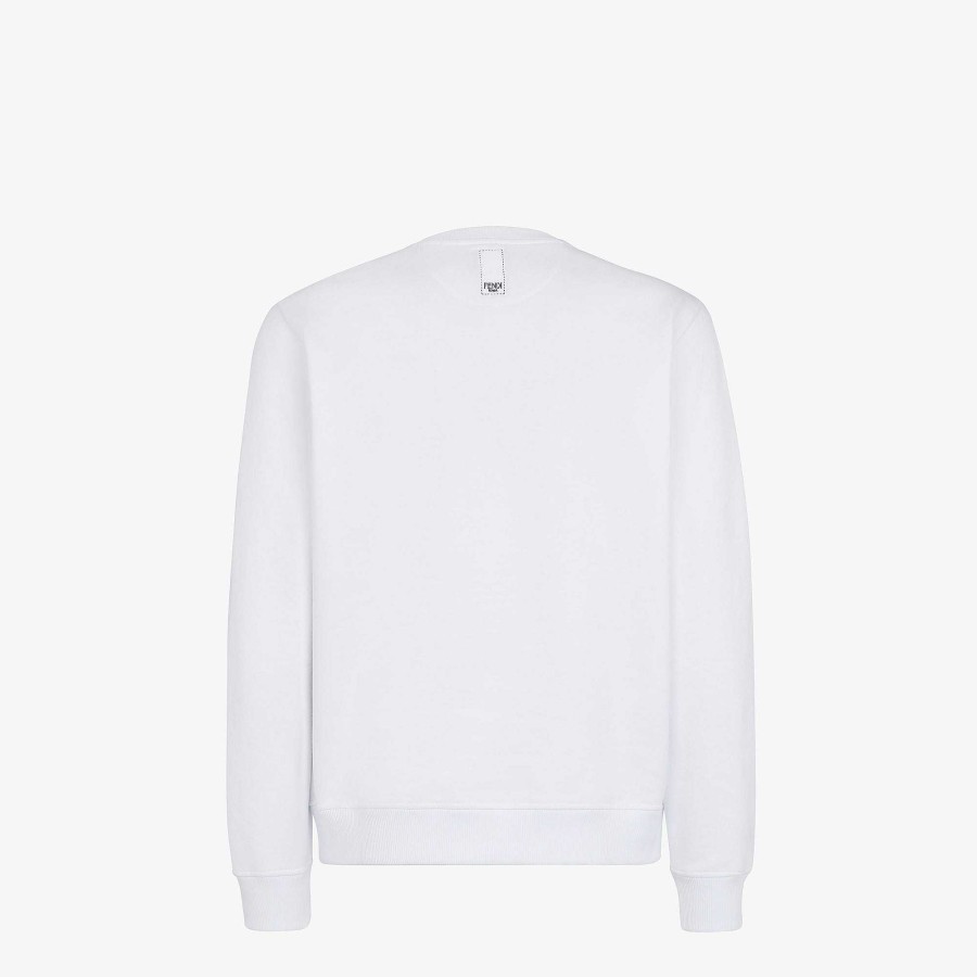 Men Fendi Sweatshirts | Sweatshirt White