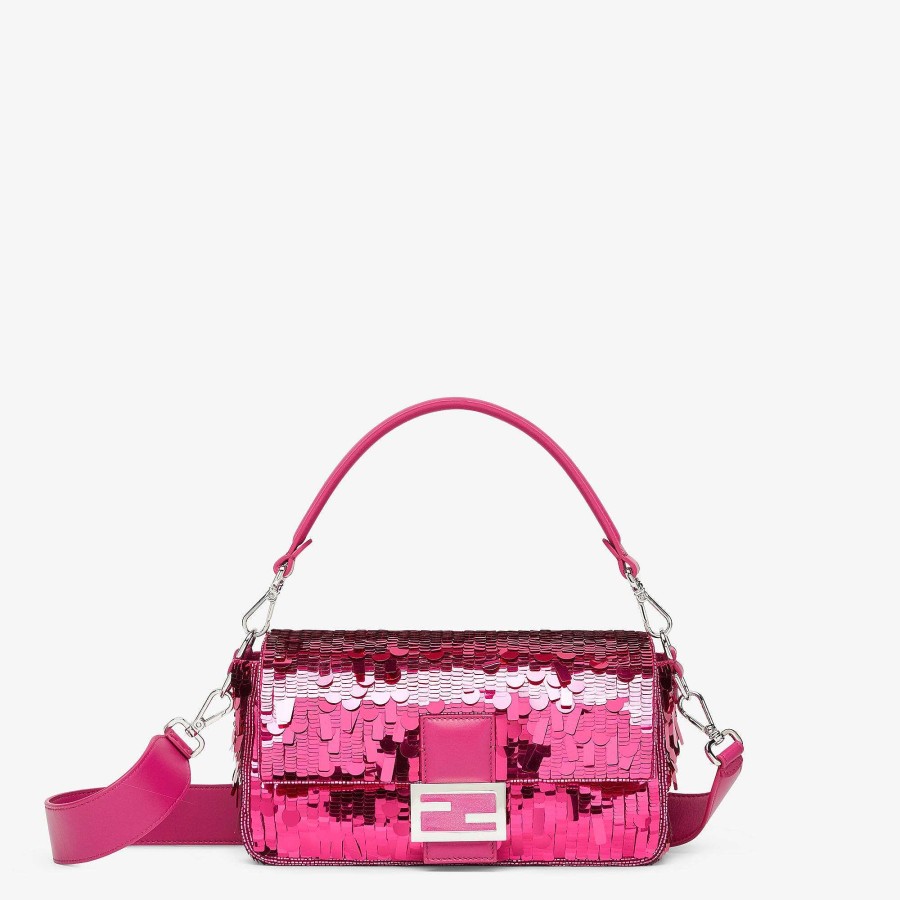 Women Fendi Shoulder & Crossbody Bags | Baguette Pink