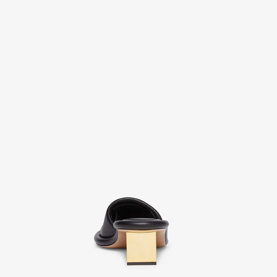 Women Fendi Sandals & Slides | Baguette Black