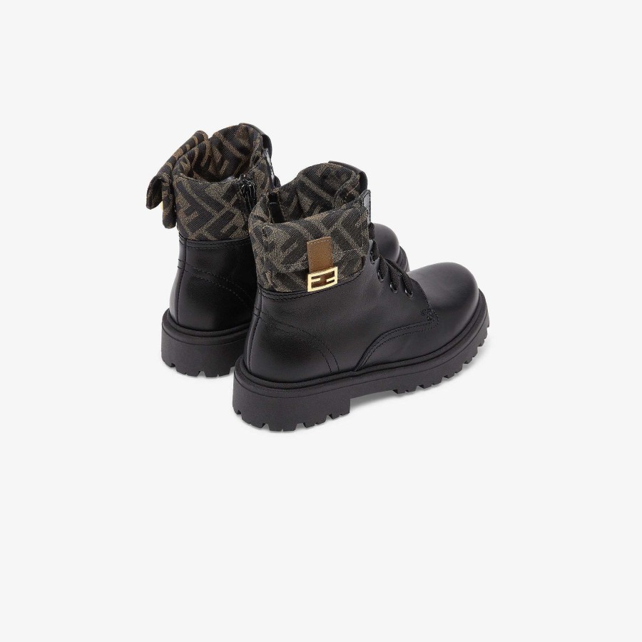 Kids Fendi Shoes | Junior Biker Jacket Black