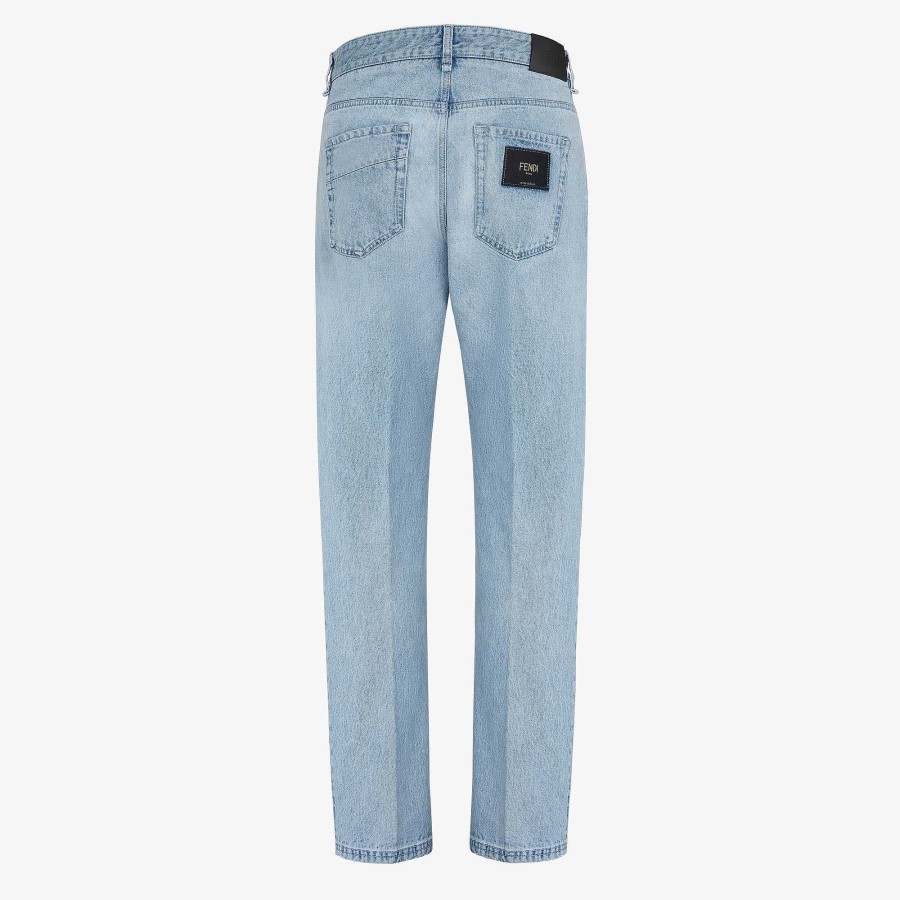 Men Fendi Pants & Shorts | Denim Blue