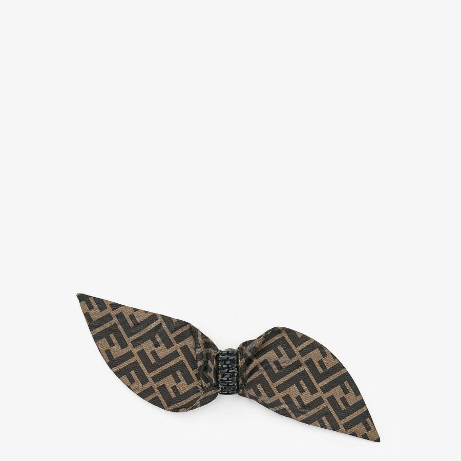 Women Fendi Hair Accessories | Hair Clip Brown