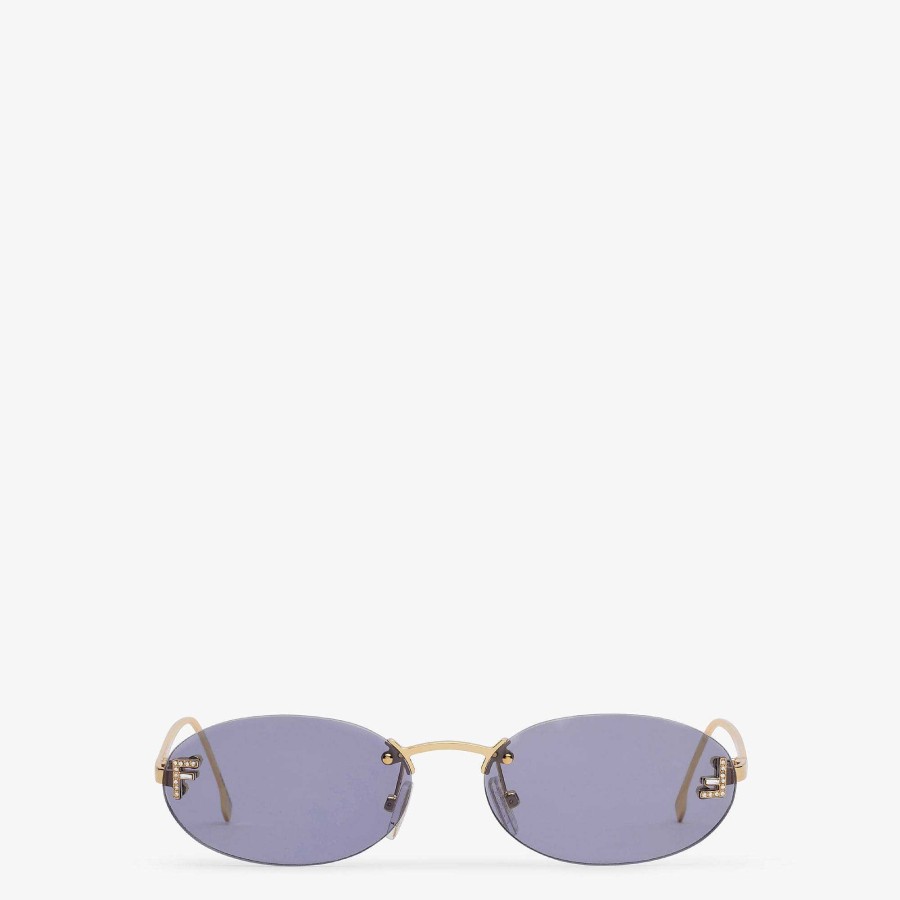 Women Fendi Sunglasses | Fendi First Crystal Blue