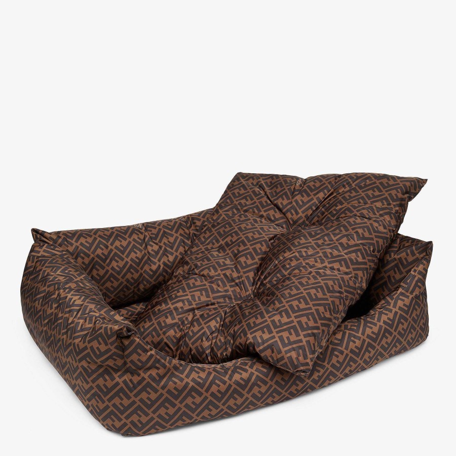 Men Fendi Pet Accessories | Big Dog'S Bed Brown