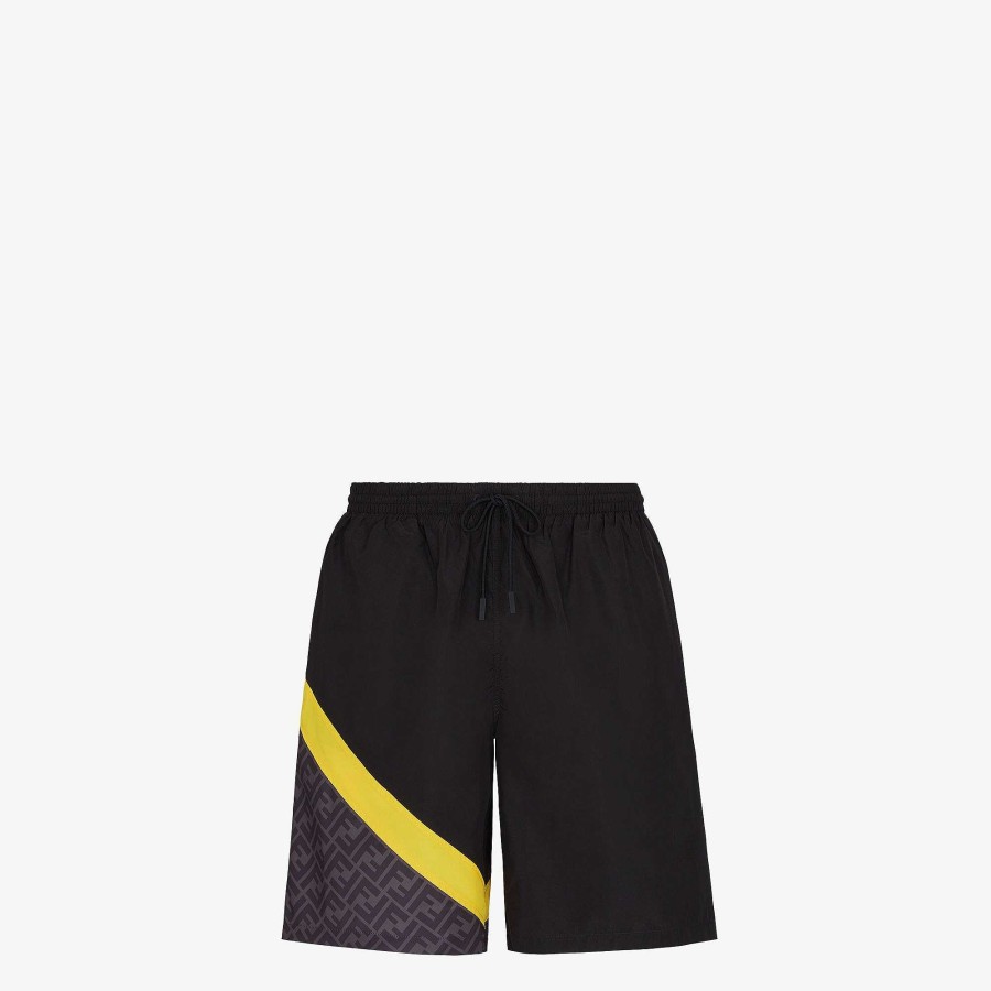 Men Fendi Swimwear | Swim Shorts Black