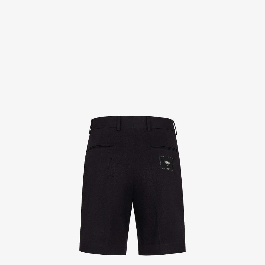 Men Fendi Pants & Shorts | Bermudas Black