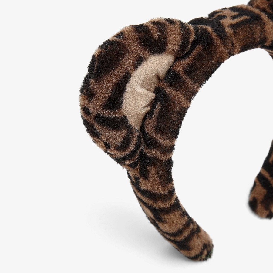 Kids Fendi Accessories | Shearling Hair Band Multicolor