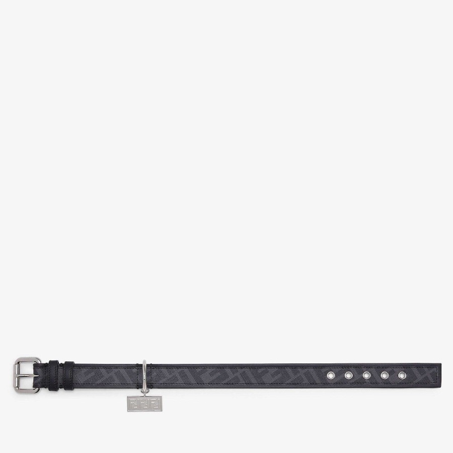 Men Fendi Pet Accessories | Dog Collar Black