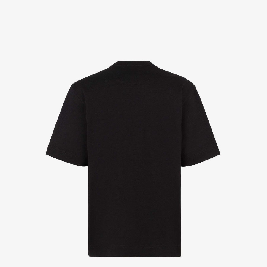 Men Fendi T-Shirts & Polos | T-Shirt Black