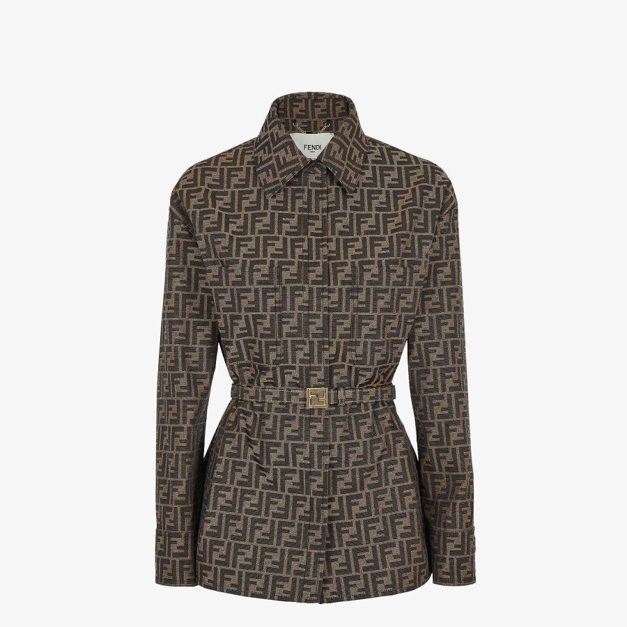 Women Fendi Coordinated Sets | Jacket Brown