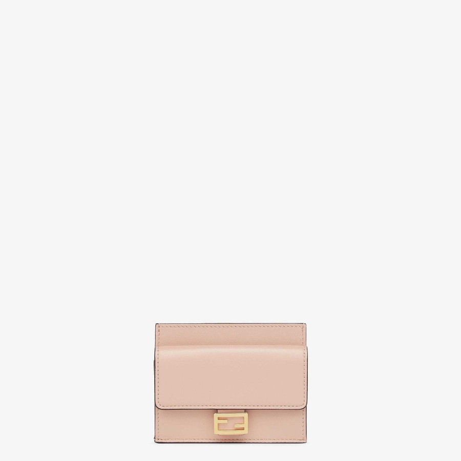 Women Fendi Card Holders & Small Accessories | Baguette Card Holder Pink