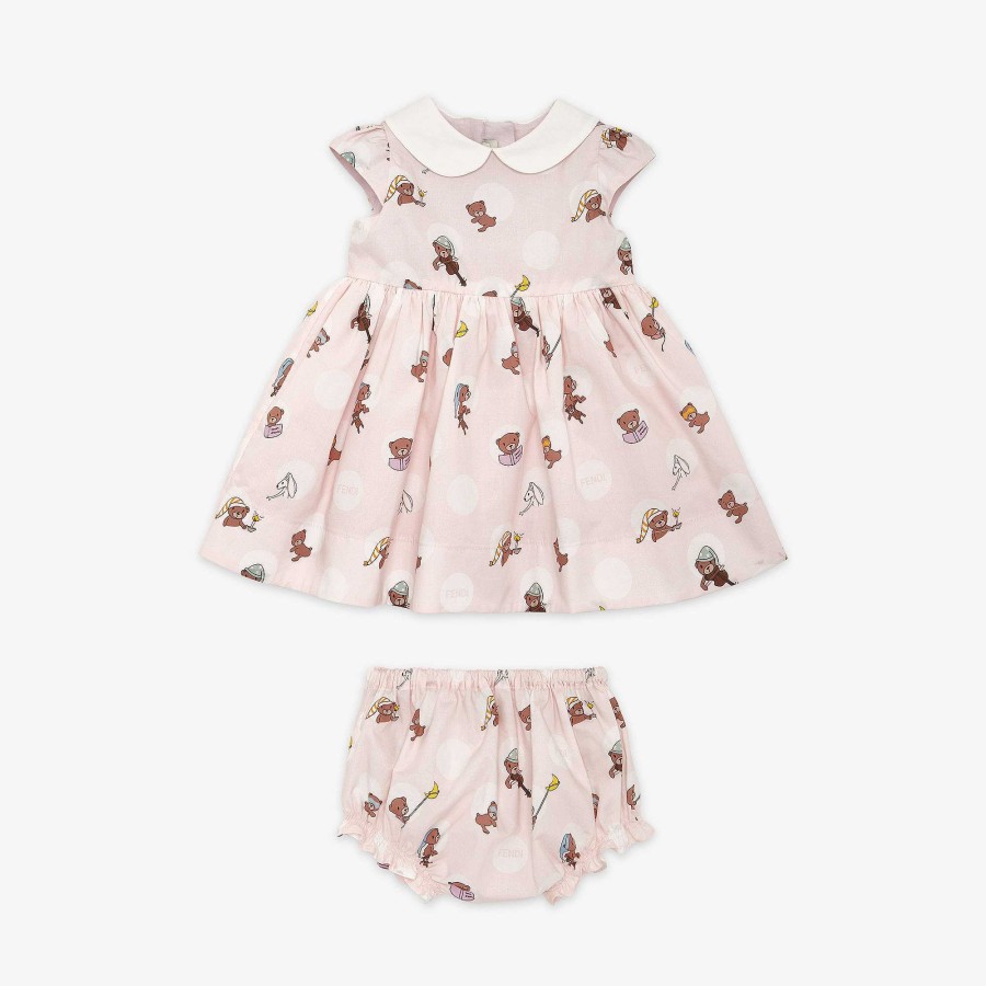 Kids Fendi Baby Girl | Baby Dress Multicolor