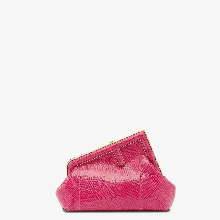 Women Fendi Exotic Bags | Fendi First Small Pink