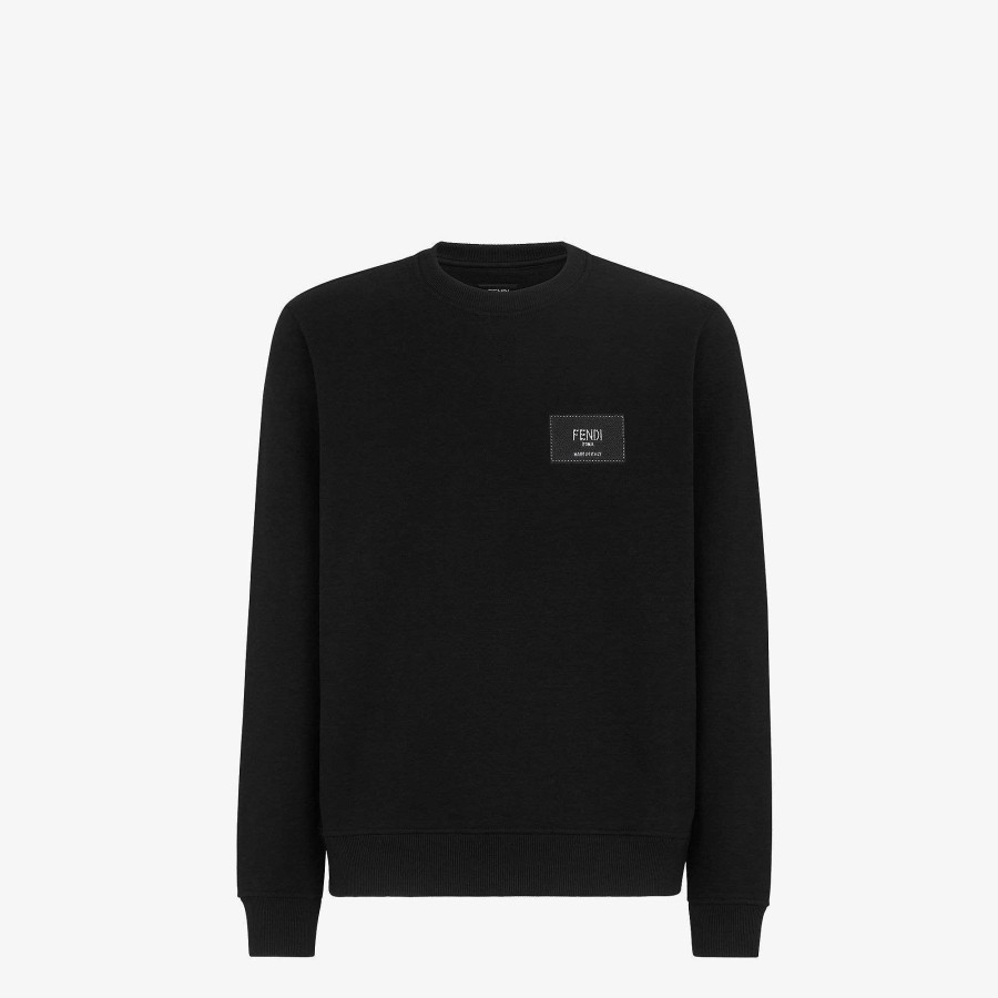 Men Fendi Sweatshirts | Sweatshirt Black