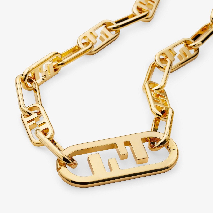 Women Fendi Necklaces | O'Lock Choker Gold