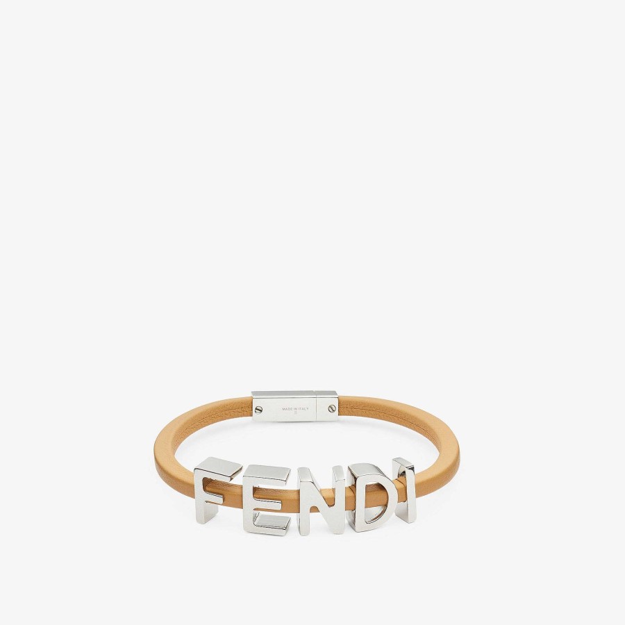 Men Fendi Bracelets | Fendigraphy Bracelet Beige