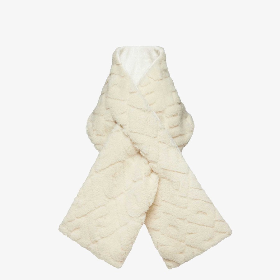 Women Fendi Scarves & Ponchos | Fendi Mirror Scarf Beige