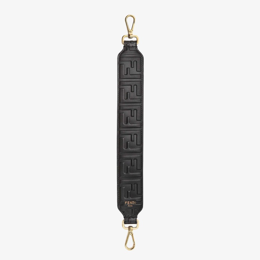 Women Fendi Shoulder Straps & Bag Accessories | Mini Strap You Black