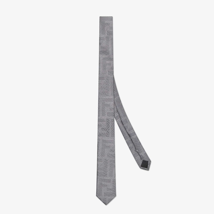 Men Fendi Ties | Tie Gray