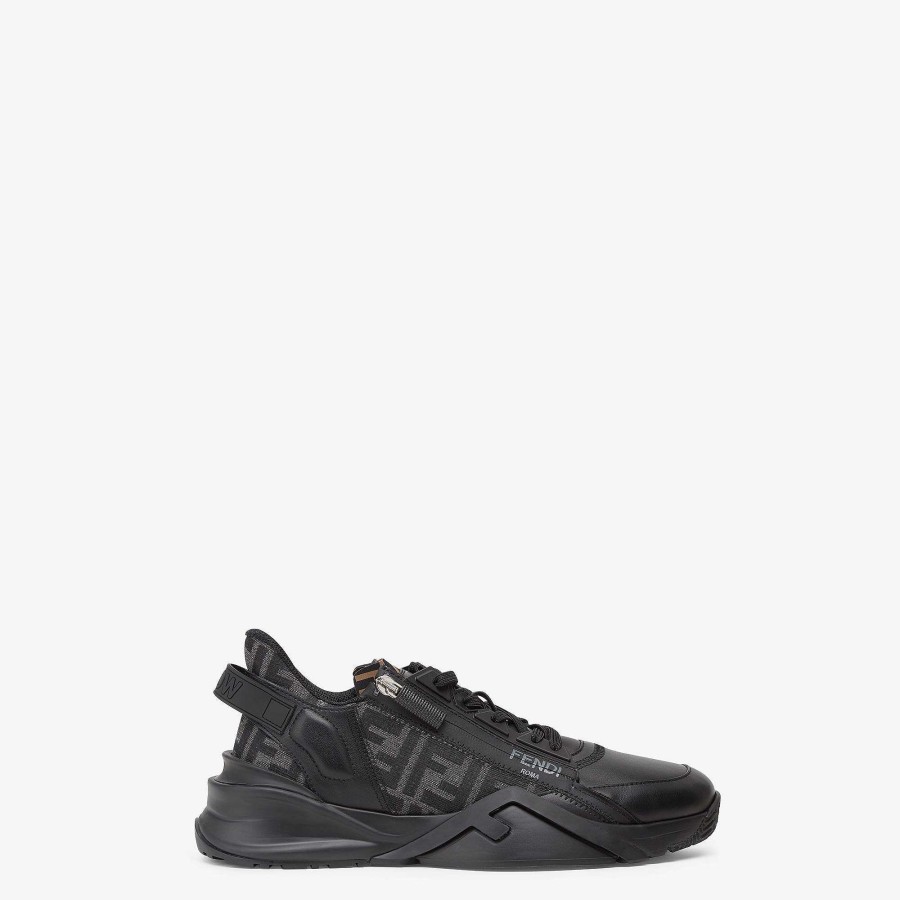 Men Fendi Sneakers | Fendi Flow Sneakers Black