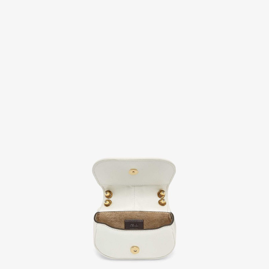 Women Fendi Miniature Bags | Fendi C'Mon Nano White