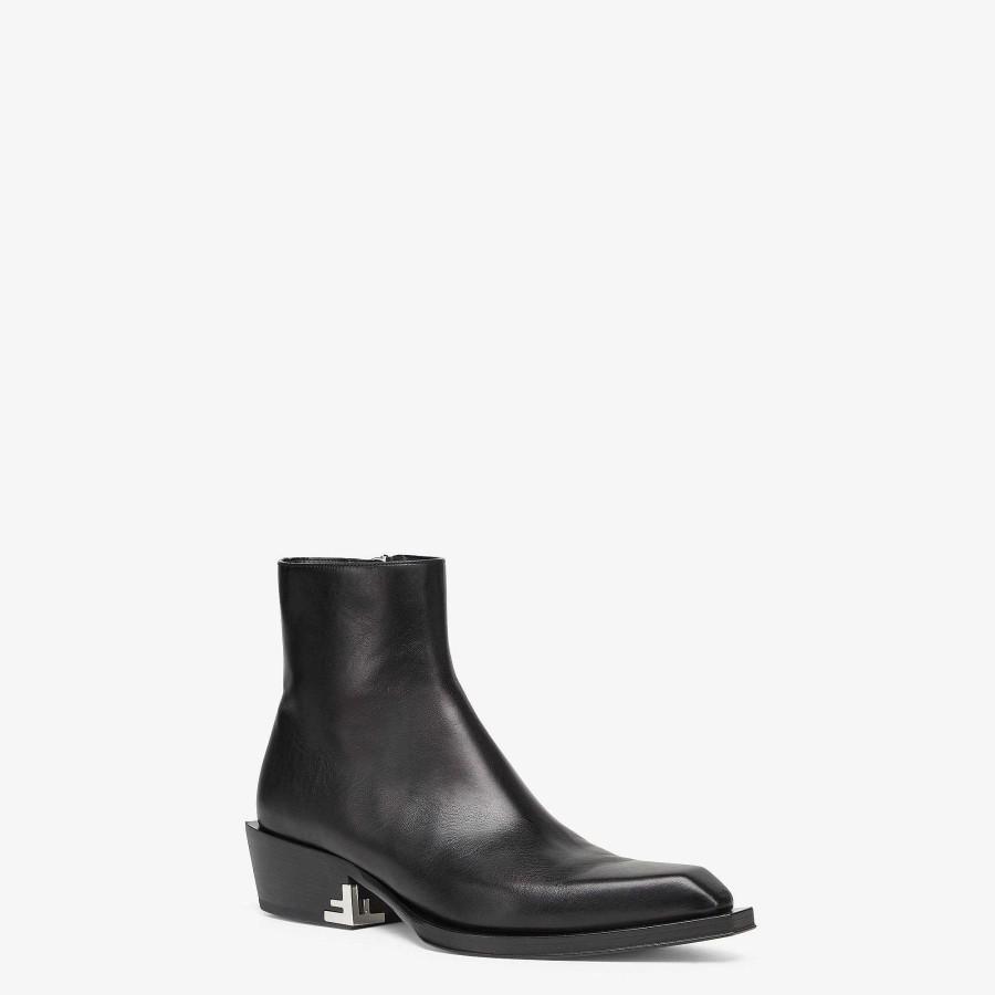 Men Fendi Lace Ups & Boots | Ankle Boots Black