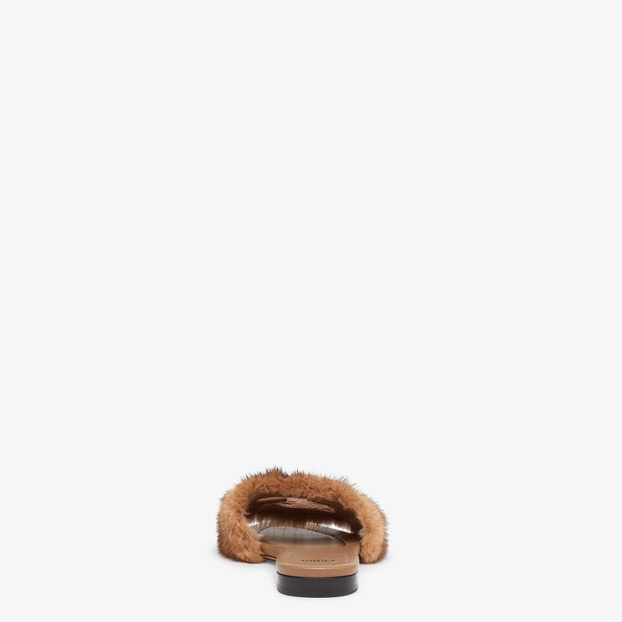 Women Fendi Sandals & Slides | Baguette Brown