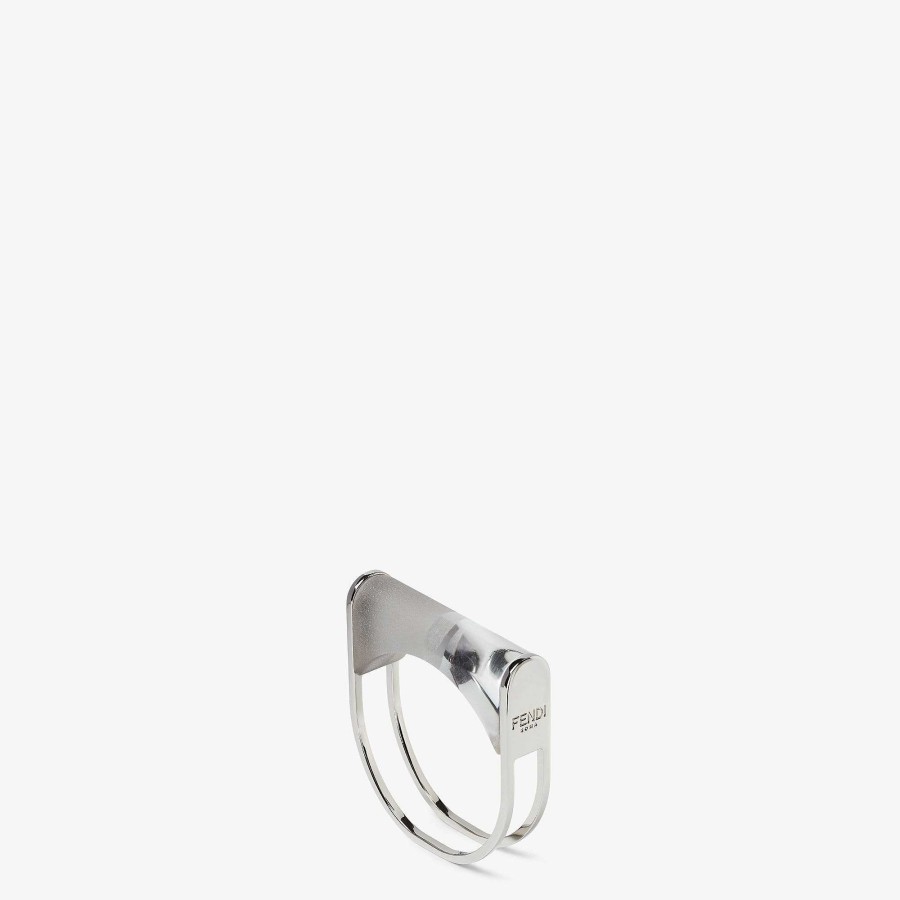 Home Decor & Lifestyle Fendi | Fendi Roma Napkin Ring White