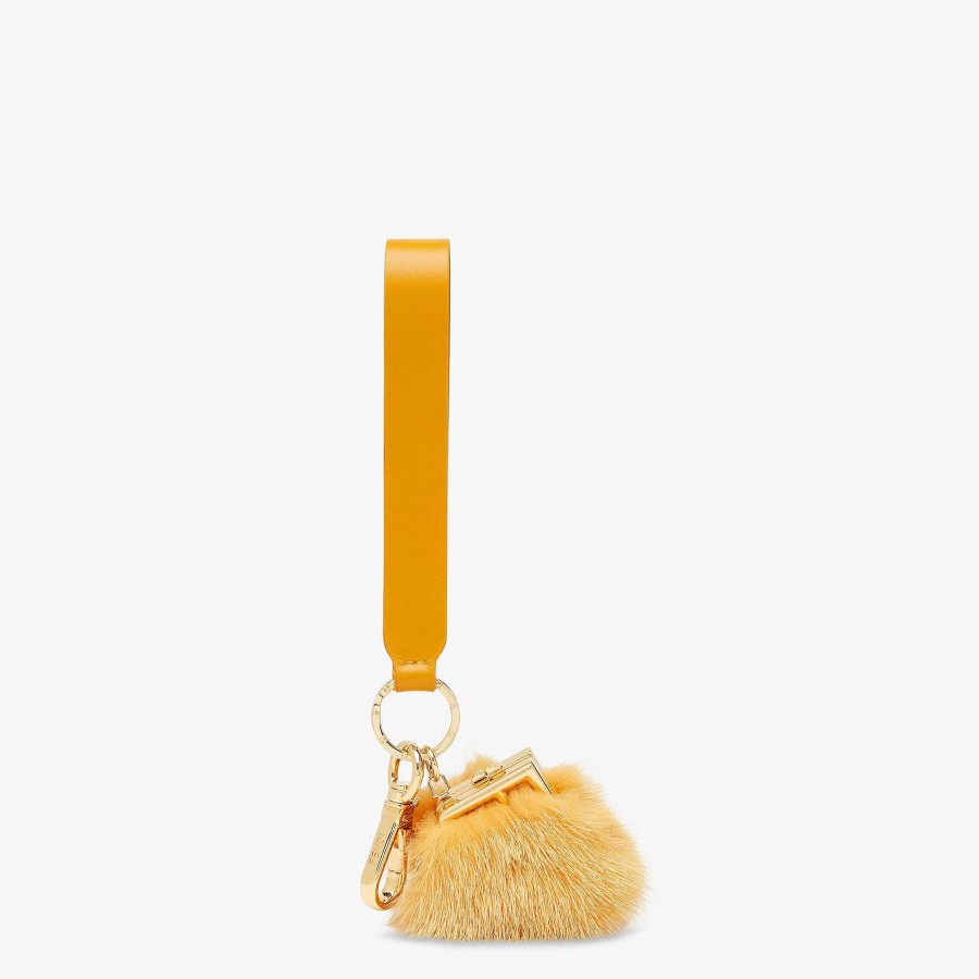 Women Fendi Tech And Lifestyle Accessories | Fendi First Bag Charm Yellow