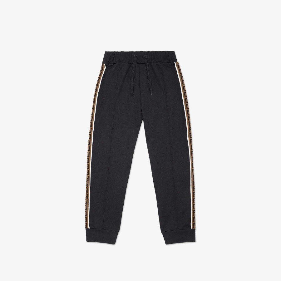 Valentine'S Day Gifts Fendi Boys (3-14 Years) | Pants Black