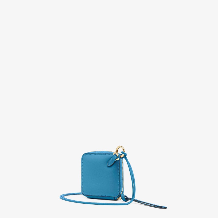 Women Fendi Wallets | Small Ff Cube Wallet Light Blue