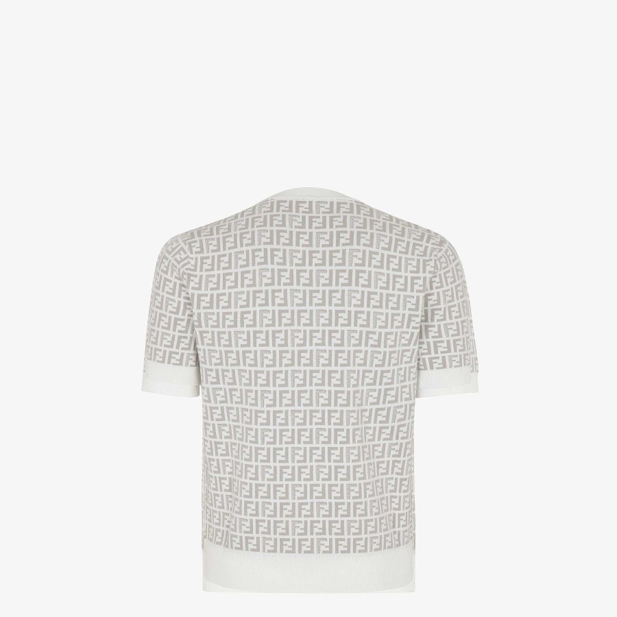 Men Fendi Knitwear | Jumper White