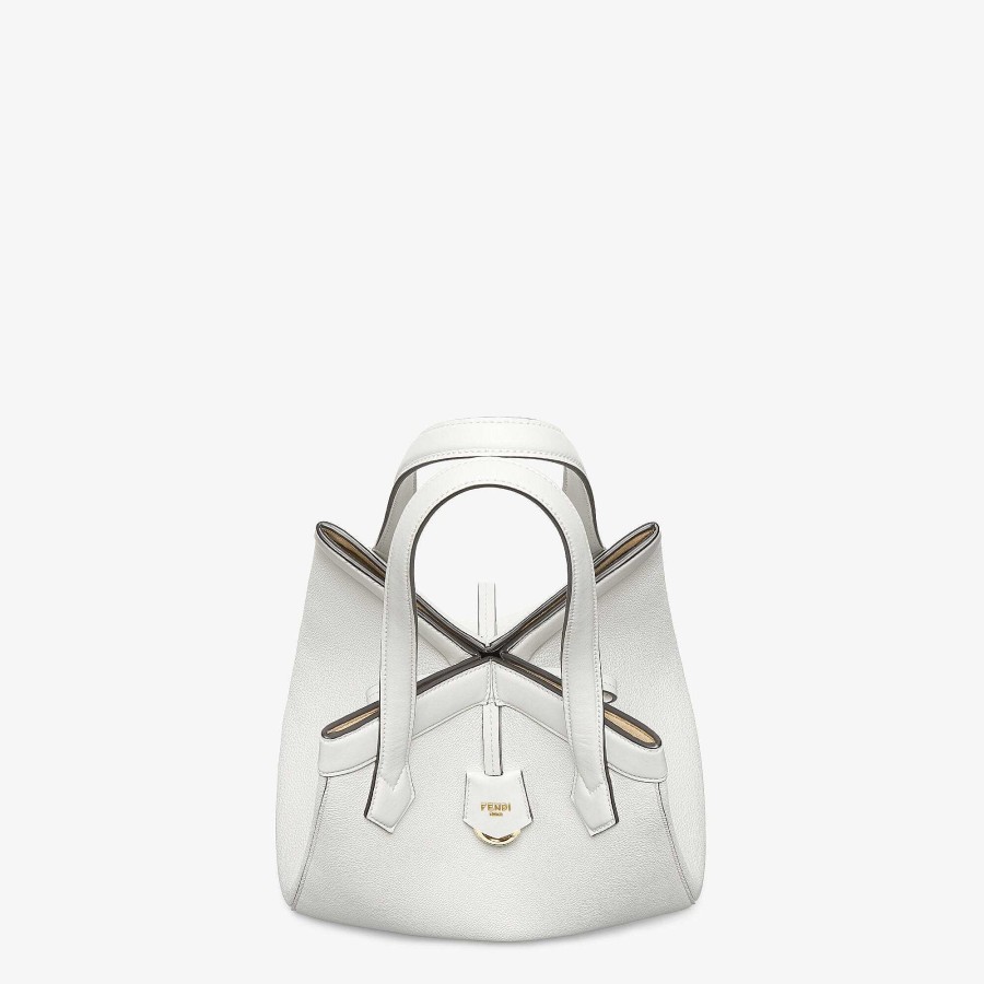 Women Fendi Bucket Bags | Fendi Origami Medium White